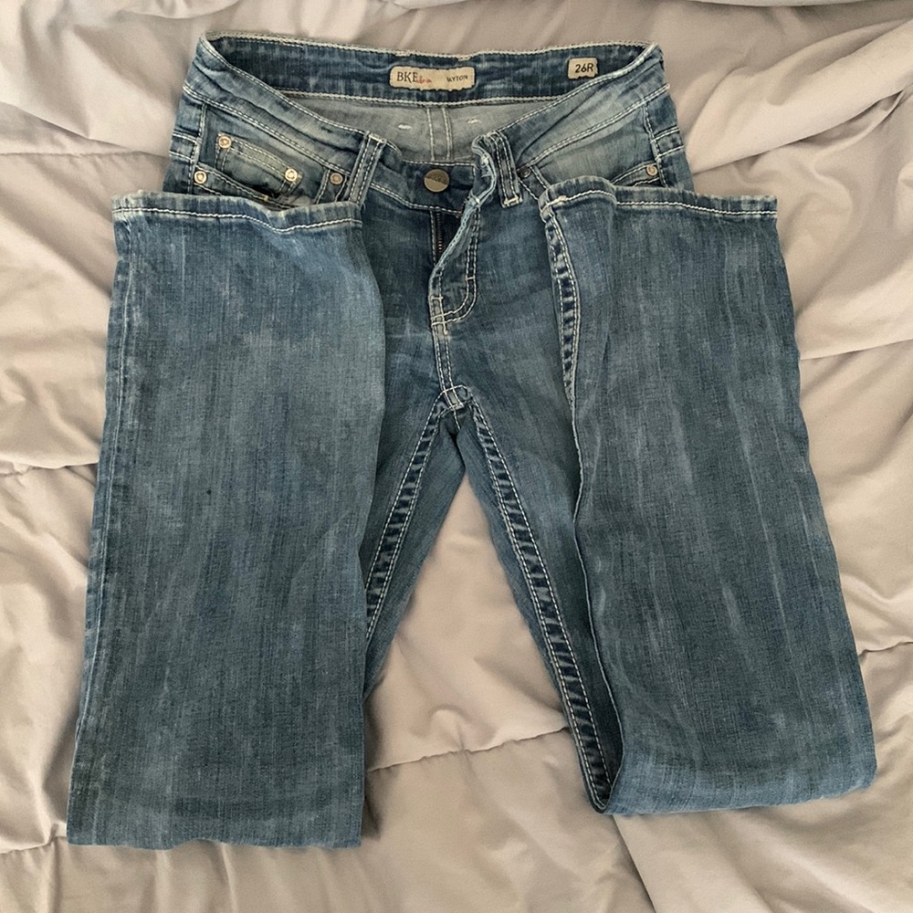 BKE denim jeans. Size 26X 31 1/2. Great condition. Worn twice. Bootcut.